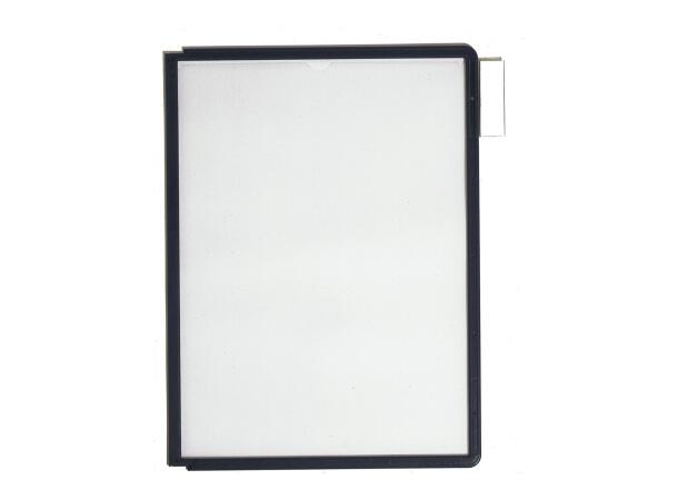 Lomme SHERPA® A4 matt refleksfri PP sort 